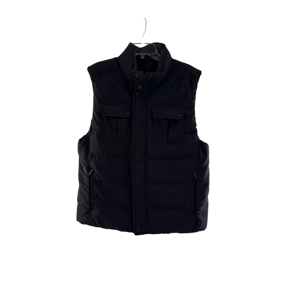 Lululemon Vest Mens L Black Reversible Puffer Utility Quilted Full Zip XL‎